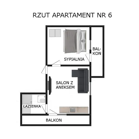 Nr 6 U Miska - Obok Dworca Apartment Zakopane
